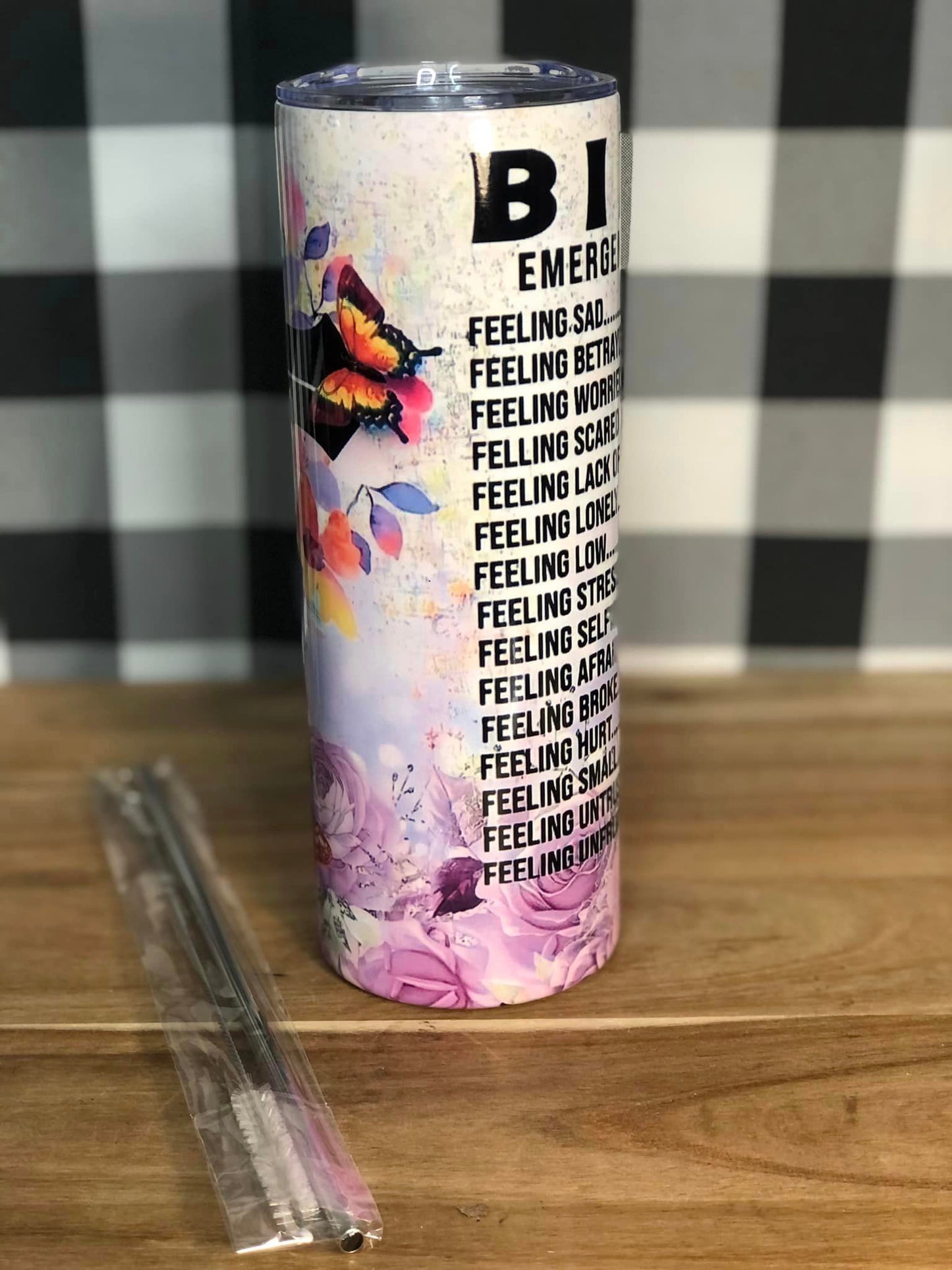 Bible Emergency Numbers 20 oz Sublimation Tumbler