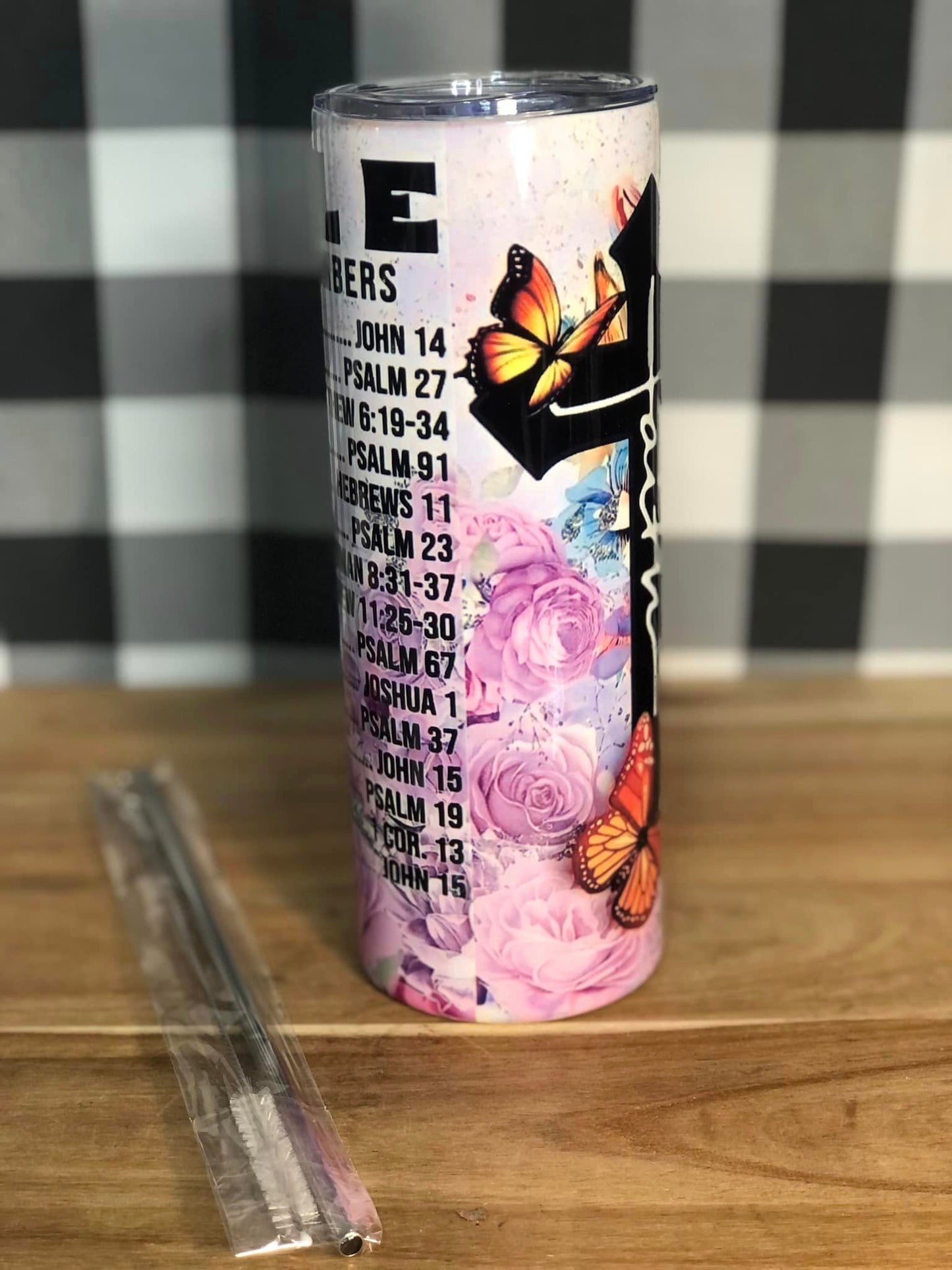 Bible Emergency Numbers 20 oz Sublimation Tumbler