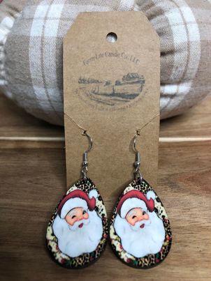 New Wooden Sublimation Earrings with Sterling Silver Hooks - Farm-Lite Candle Co. LLC