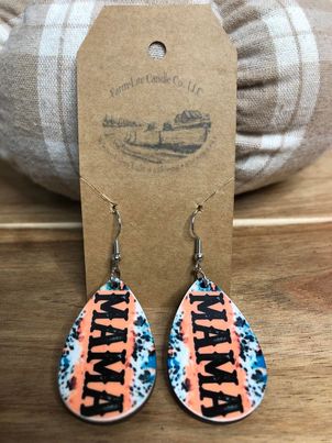 New Wooden Sublimation Earrings with Sterling Silver Hooks - Farm-Lite Candle Co. LLC