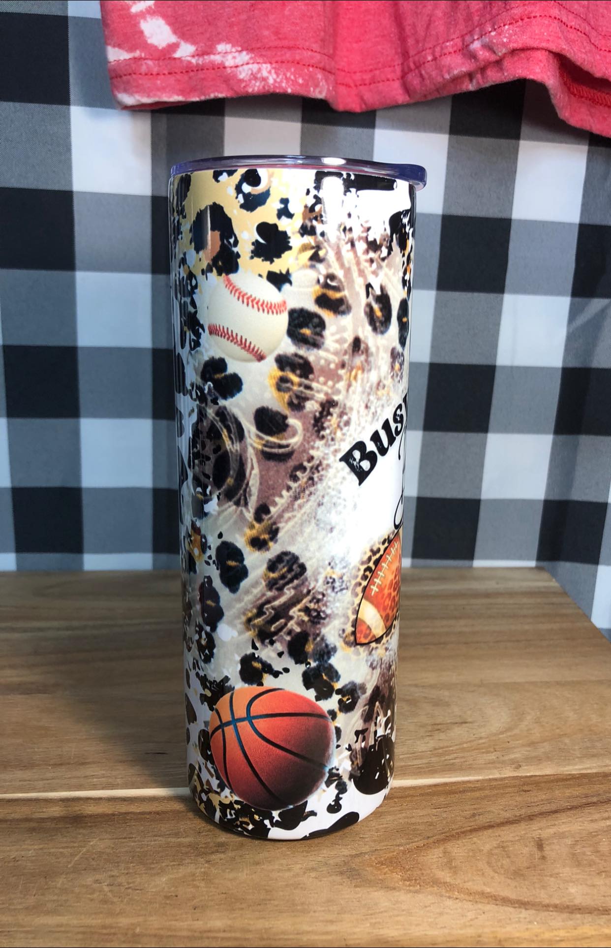 Busy Raising a Baller 20 oz sublimation tumbler