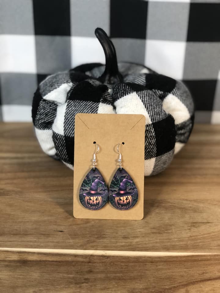 New Wooden Sublimation Earrings with Sterling Silver Hooks - Farm-Lite Candle Co. LLC