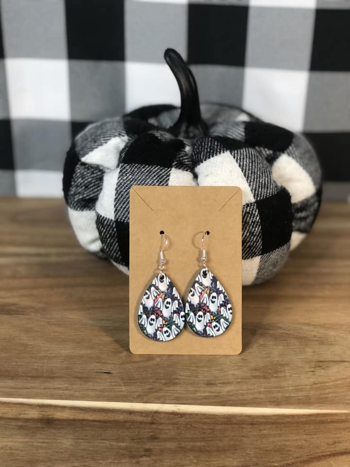 New Wooden Sublimation Earrings with Sterling Silver Hooks - Farm-Lite Candle Co. LLC