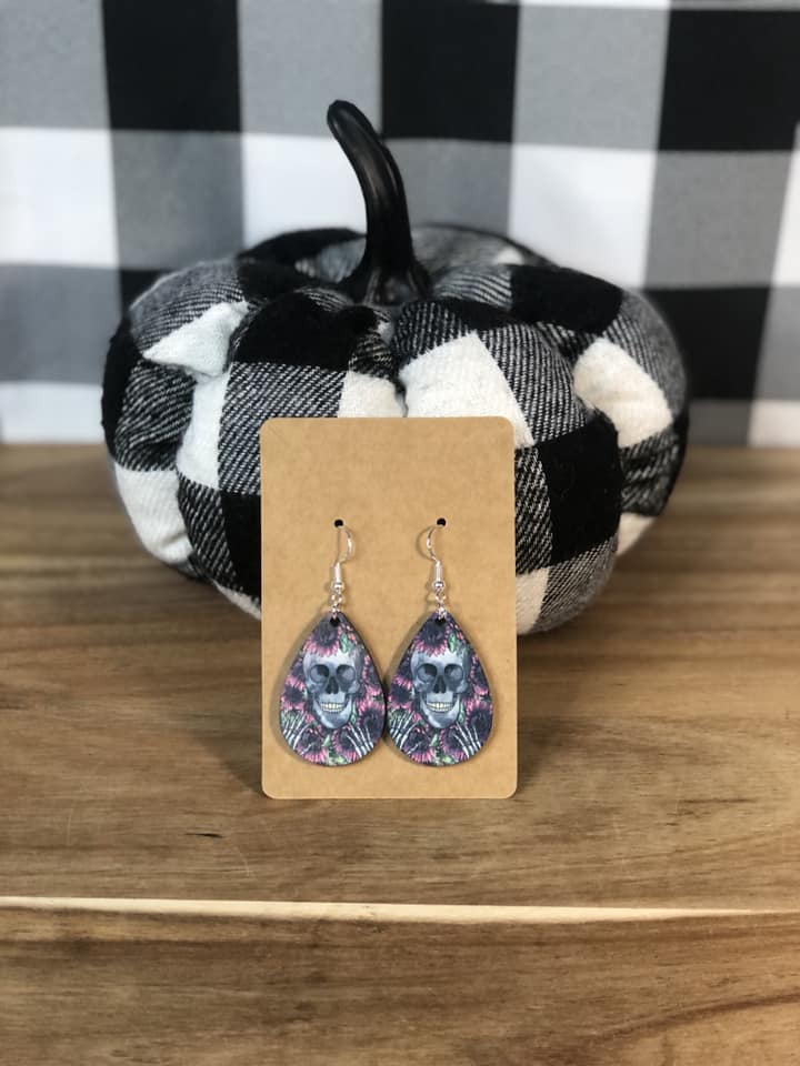 New Wooden Sublimation Earrings with Sterling Silver Hooks - Farm-Lite Candle Co. LLC