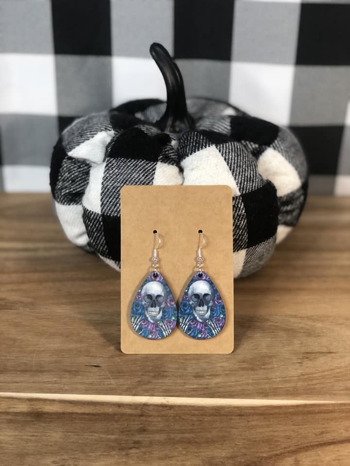 New Wooden Sublimation Earrings with Sterling Silver Hooks - Farm-Lite Candle Co. LLC
