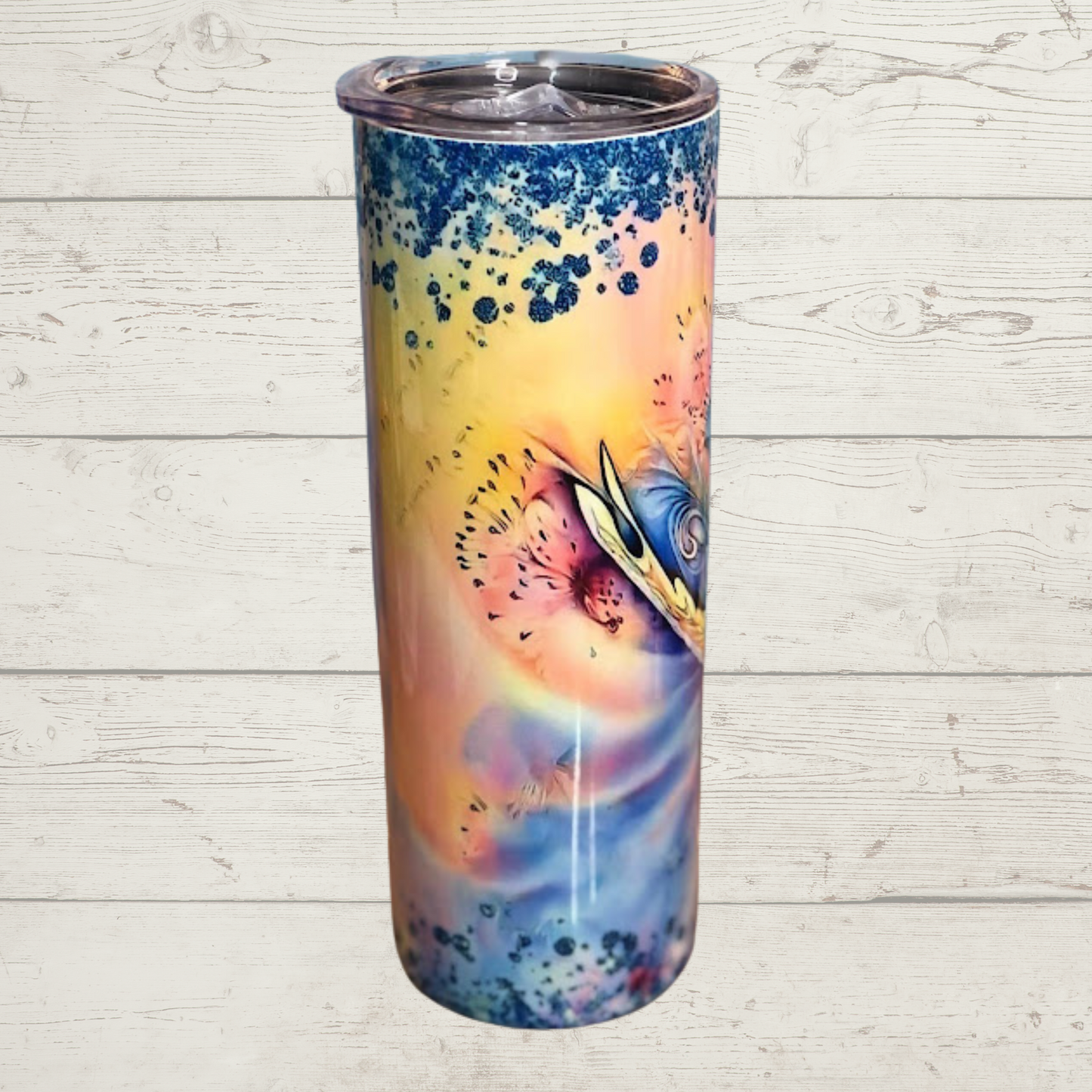 Vivid Pastel Colors with High Definition 3D Butterfly Image on a Quality 20 oz Tumbler/Mug/Cup